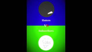 Subscribers Vs Haters😼
