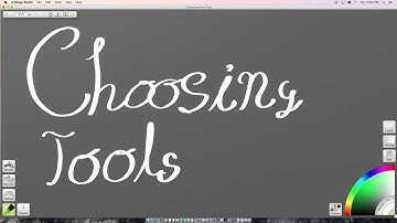 Choosing Tools using art rage