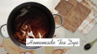 How to Dye Fabric at home | Tea Dyeing | Homemade Tea Dye