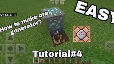 How to make a block generator in minecraft bedrock edition