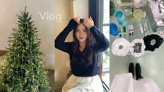 VLOG, 해피뉴이어! 2024마지막 브이로그🕯️｜연말 분위기 콘드에뻬뻬. 세시셀라도산. 성수 소품샵