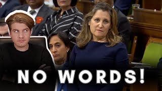 Chrystia Freeland Can't Think Of A Response!