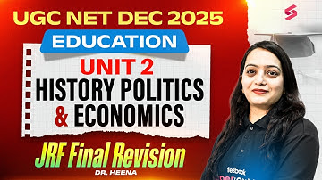 UGC NET Education Paper 2 | UGC NET Education Unit 2 | History, Politics & Economics UGC NET | Heena