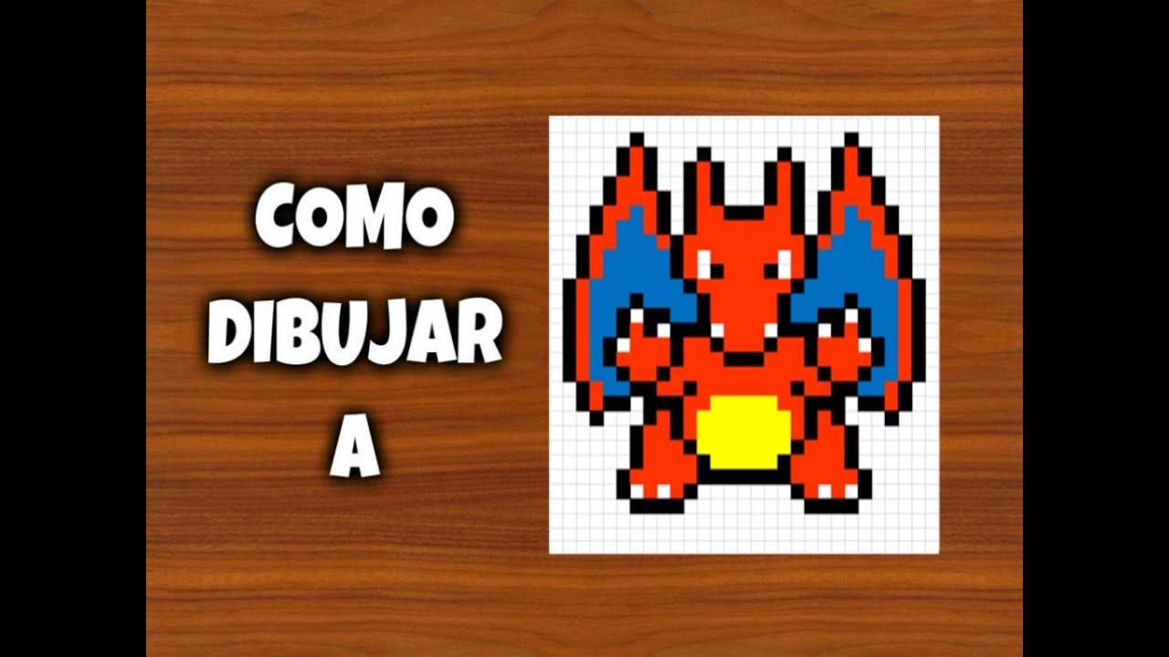 Como Dibujar A Charizard Para Minecraft Pixel Art How To Draw Charizard