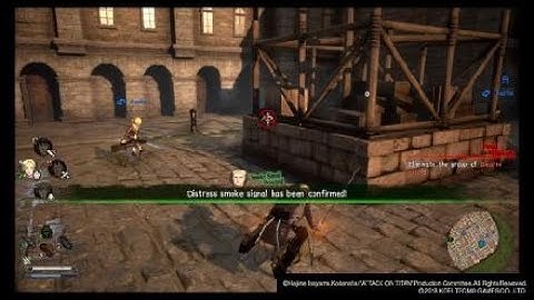 A.O.T. 2 Final Battle Zeke and Gun Gear Gameplay