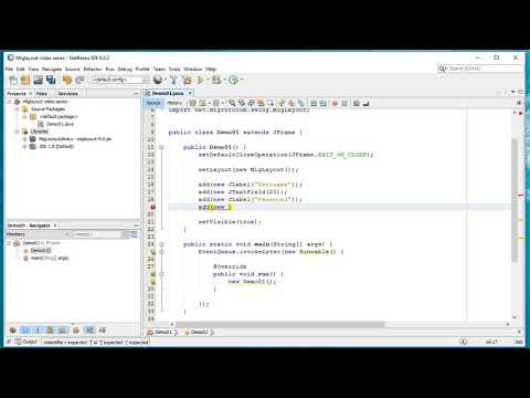 Java Swing+MigLayout Tutorial - Simple Login Window