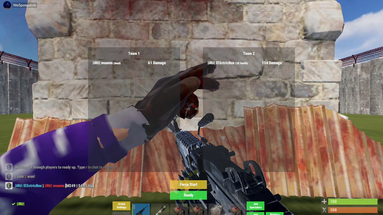 Progressing... Rust PVP M249 Spray