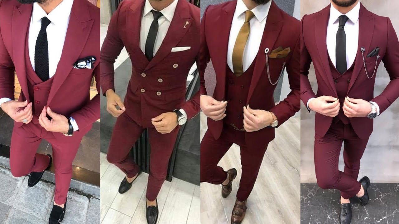 Aggregate more than 170 wine suit combination