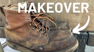 Thorogood Moc Toe Boot Restoration | Total Boot Makeover