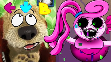 Talking BEN React to Mommy Long Legs Characters | FNF MEME Playground test | Poppy Playtime 2