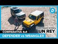 Comparativa 4x4 al límite! Land Rover Defender 90 vs Jeep Wrangler Rubicon 2021 | Diariomotor