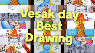 Vesak Day Drawing|Happy Vesak Day|Vesak Day Drawing Easy|Vesak Day|Buddha Drawing|Vesak Day Poster screenshot 1