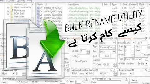 How to rename multiple files at once using bulk rename utility || 100% Work ||#easy #latest