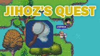 Pixels - Jihoz Shake Break Quest Tutorial (How to get Jihoz Fishing Net and Blue Bass) screenshot 1