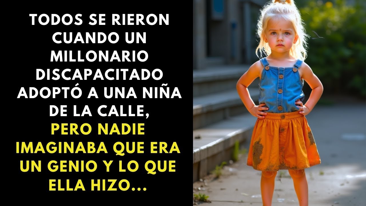 TODOS SE RIERON CUANDO UN MILLONARIO DISCAPACITADO ADOPTÓ A UNA NIÑA, PERO ELLA ERA UN GENIO..