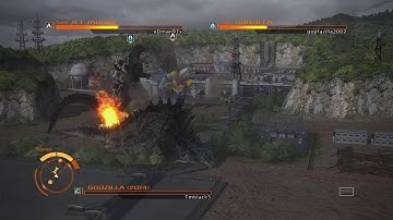 GODZILLA PS4 versus mode : Godzilla 2014 vs. Jet Jaguar vs. Godzilla 90