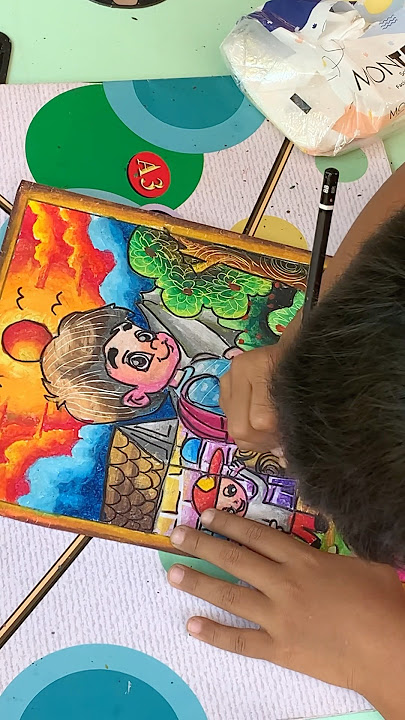 Nana Participates in the Coloring Competition #villagelife #funny #coloring #coloringpictures #dr...