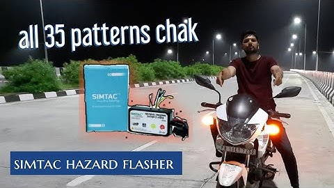 All patterns chak Hazard module install in TVS Apache !! Universal simtac multi mode hazard flasher