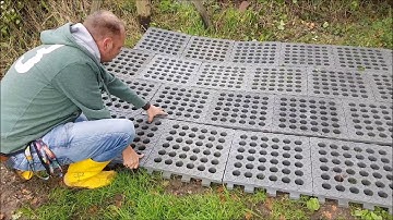 Fitting MUDCONTROL slabs into place