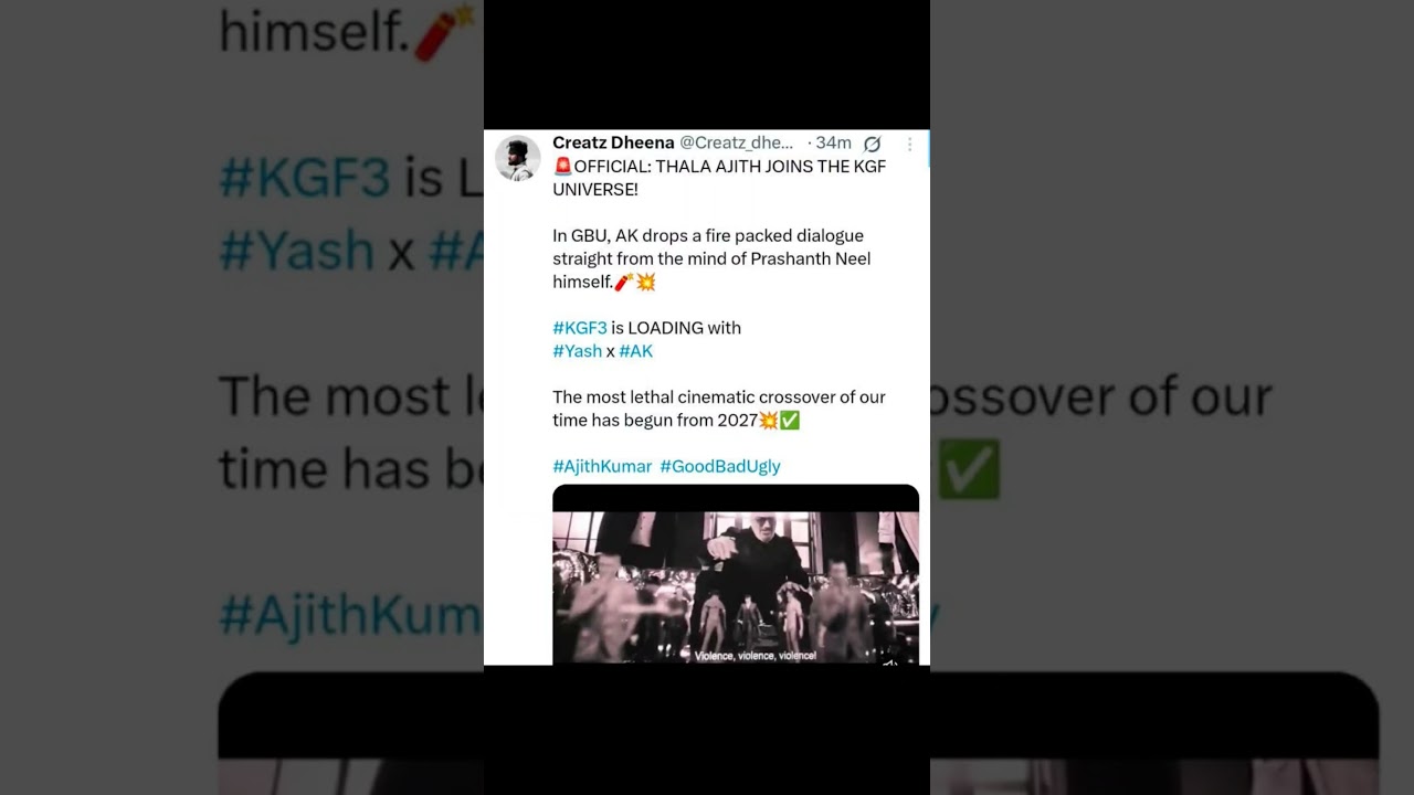 Ready ah Maamey 😎 AK in KGF 3 🔥🔥🔥