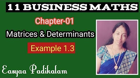11 Business Maths - Chapter 1 - Example 1.3 - Easy to understand