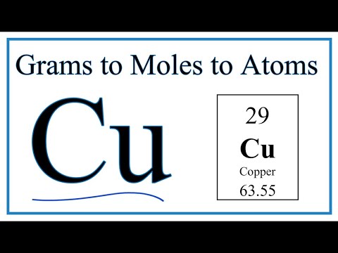 Video: Hoeveel atomen zitten er in 1 mol koper?
