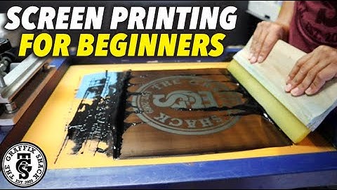 How To Screen Print For Beginners - The Graffix Shack