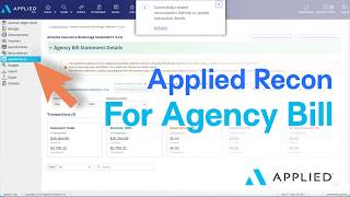 Direct bill and agency bill. One workflow. Now in Applied Recon.