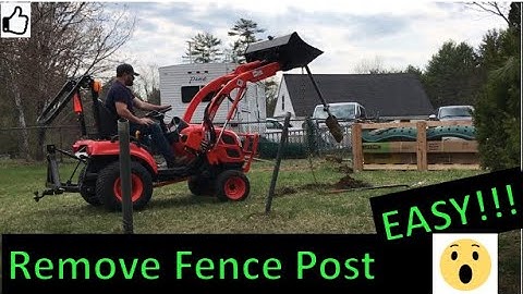 Fence post removal [Made Easy]