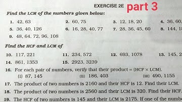 RS Aggarwal math class 6 exercise 2E part 3 ।। Class 6 exercise 2E RS Aggarwal math
