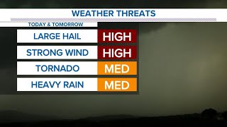 LIVE: Severe weather threats likely Tuesday and Wednesday. Here&#39;s what to expect.