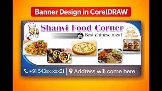 Shop Banner Design in CorelDRAW Step by Step | Print Ready File