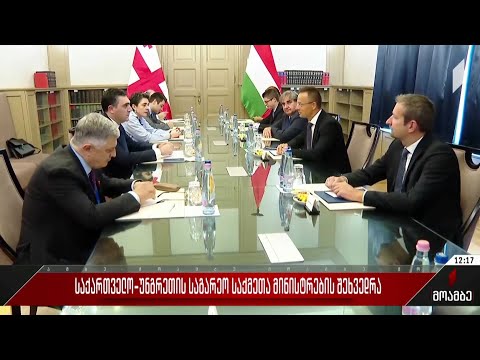საქართველო-უნგრეთის საგარეო საქმეთა მინისტრების შეხვედრა