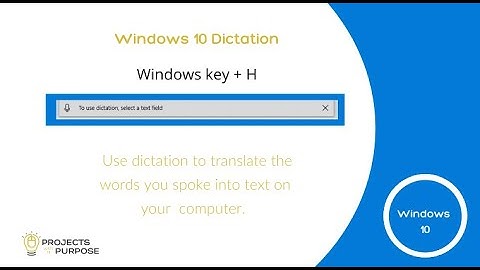 How to speak & have Windows10 Speech Recognition software type what you