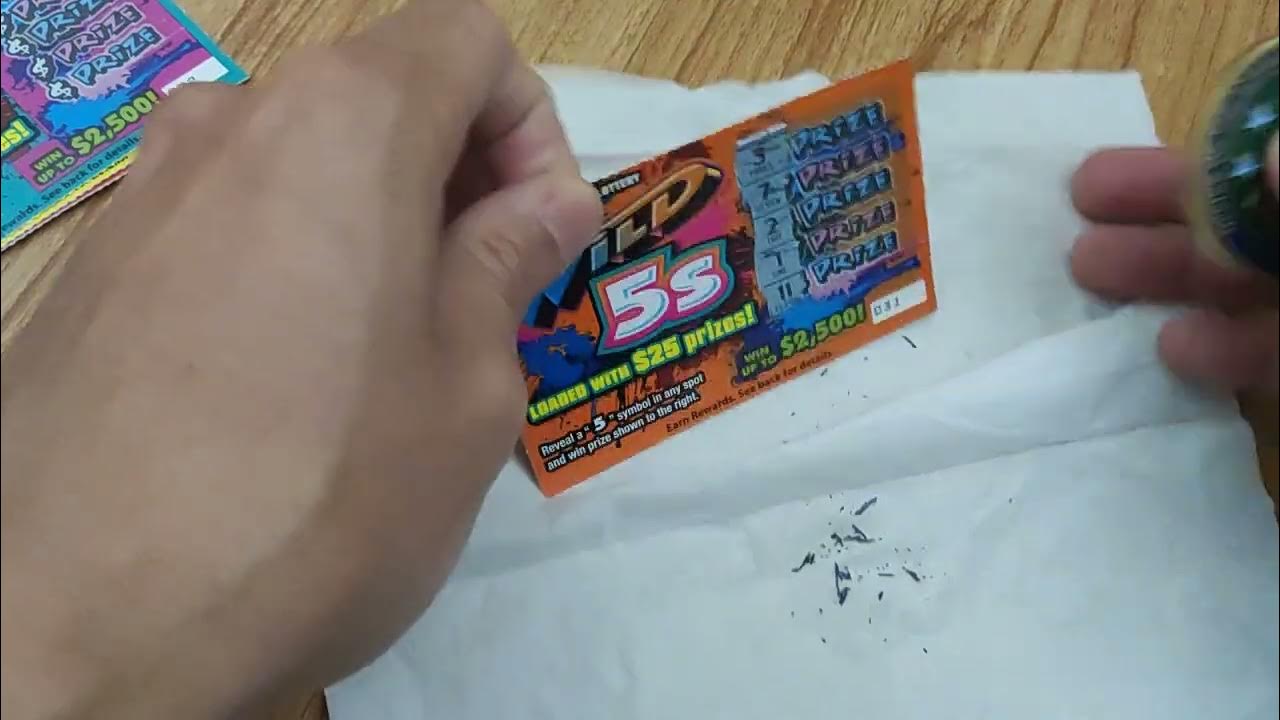 Wild 5s Missouri Lottery Scratch Card YouTube