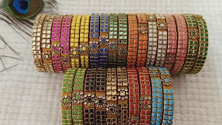 New silkthread kundan bangles making at home/how to make silkthread bridal bangles/ handmade jewels