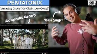 Bass Singer FIRST-TIME REACTION & ANALYSIS - Pentatonix | Amazing Grace (My Chains Are Gone)