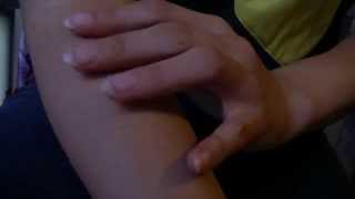 ♠ ASMR relaxing soft spoken hand and forearm cuddling and scratching ♠ screenshot 2