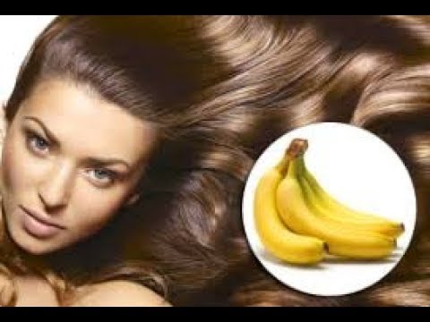 Маска для сухих волос с бананом.