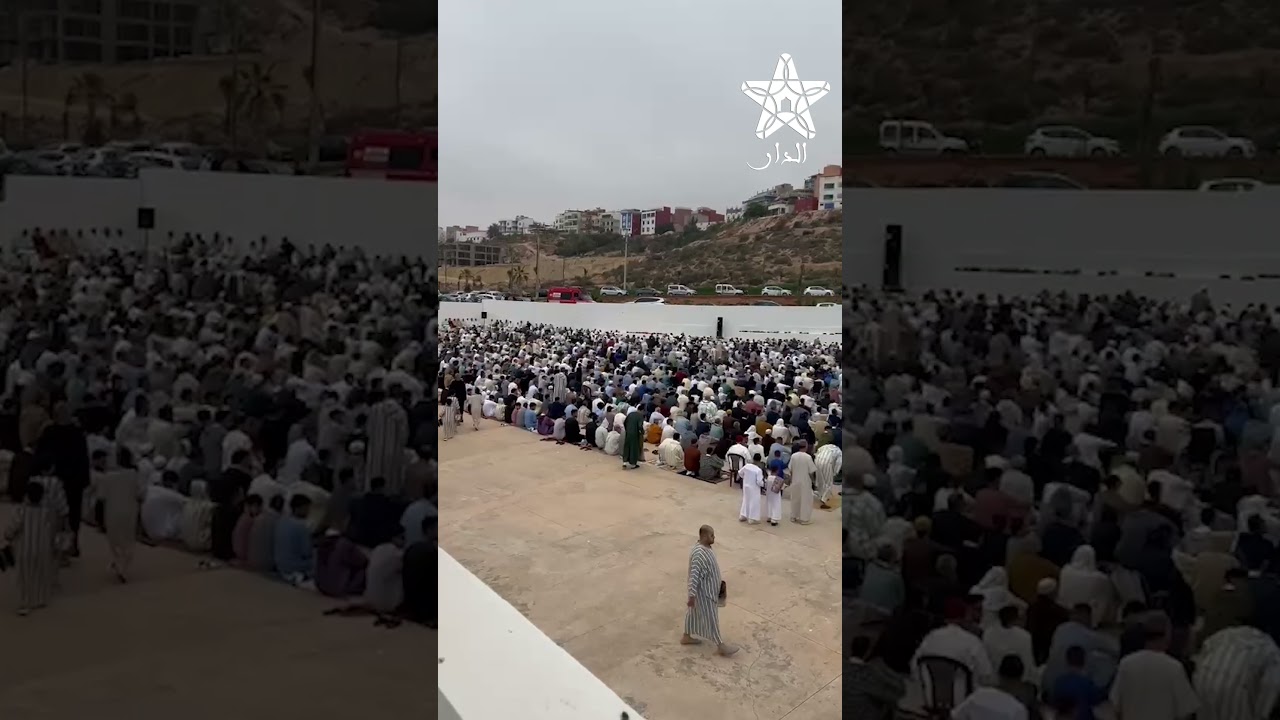 أجنبيات يوثقن أجواء صلاة عيد الأضحى بتمراغت وسط أجواء روحانية وتعايش مميزة