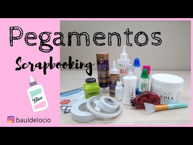 Básicos de scrapbook: pegamento y papeles 