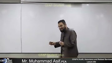 CFAP 06 | Lecture 20 B | Sir Asif | December 24 | Audit , Assurance and Related Services