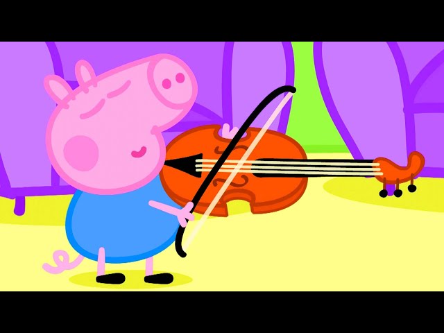 Peppa Pig And George Learn How To Play Musical Instruments | Kids TV And Stories class=