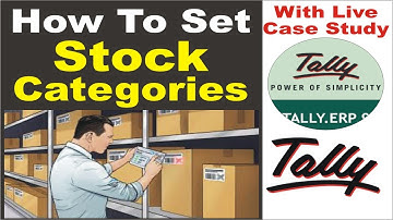 How To Set Stock Categories In Tally Erp 9 | Stock Categories Kaise Set Kare | Tally Erp 9