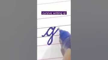 How to write small letter ql | Cursive writing a to z #cursivewriting #handwriting  #shorts #cursive