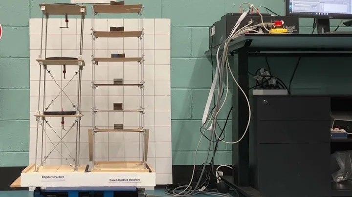 Shake table test of a base-isolated structure
