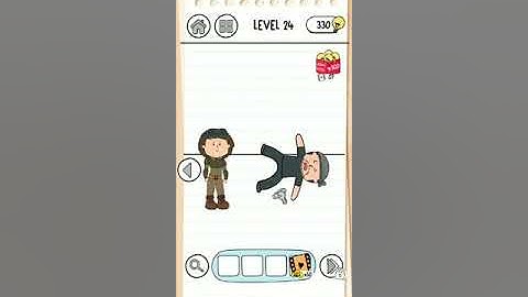 Brain test 3 level #24 walkthrough solution