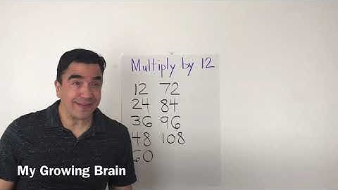 Multiply by 12 / My Growing Brain