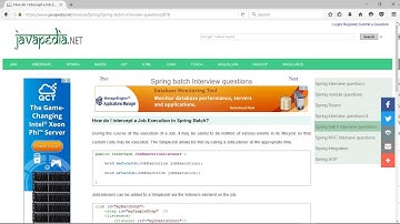 How do I intercept a Job Execution in Spring Batch? | javapedia.net