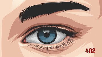 How to Make Vector Eyes Step by Step  |  #02  |  Vector art  |  Dev EditZ